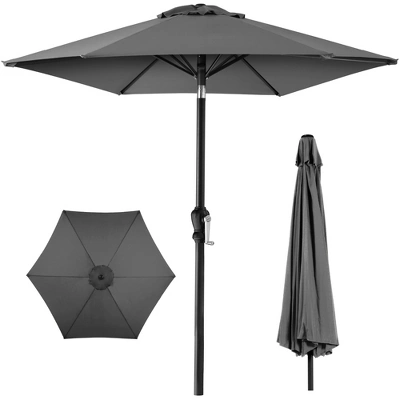 Best Choice Products 10ft Outdoor Steel Market Patio Umbrella W/ Crank, Tilt Push Button, 6 Ribs - Image 15