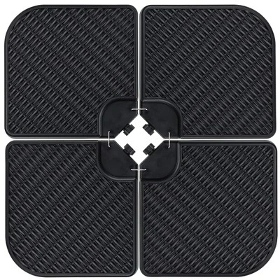 Best Choice Products 4-Piece Cantilever Offset Patio Umbrella Stand Square Base Plate Set W/ Easy-Fill Spouts - Image 10