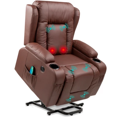 Best Choice Products Electric Power Lift Recliner Massage Chair Furniture W/ USB Port, Heat, Cupholders - Image 8