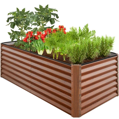 Best Choice Products 6x3x2ft Outdoor Metal Raised Garden Bed, Planter Box For Vegetables, Flowers, Herbs - Image 9