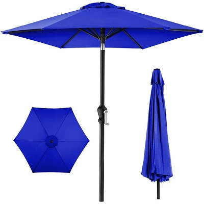 Best Choice Products 10ft Outdoor Steel Market Patio Umbrella W/ Crank, Tilt Push Button, 6 Ribs - Image 18