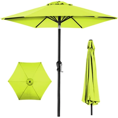 Best Choice Products 10ft Outdoor Steel Market Patio Umbrella W/ Crank, Tilt Push Button, 6 Ribs - Image 11
