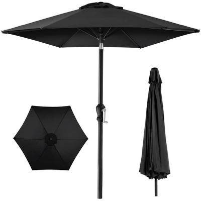 Best Choice Products 10ft Outdoor Steel Market Patio Umbrella W/ Crank, Tilt Push Button, 6 Ribs - Image 17