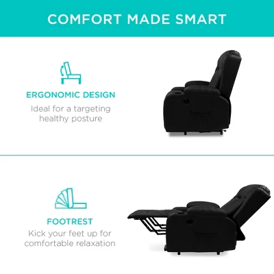 Best Choice Products Electric Power Lift Recliner Massage Chair Furniture W/ USB Port, Heat, Cupholders - Image 5