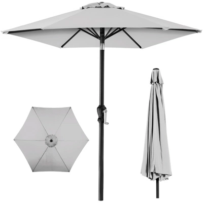 Best Choice Products 10ft Outdoor Steel Market Patio Umbrella W/ Crank, Tilt Push Button, 6 Ribs - Image 20