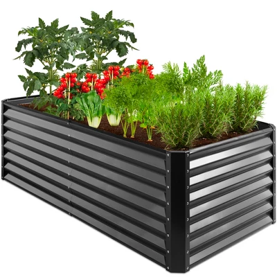 Best Choice Products 6x3x2ft Outdoor Metal Raised Garden Bed, Planter Box For Vegetables, Flowers, Herbs - Image 7
