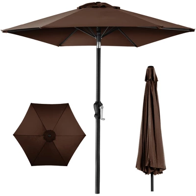 Best Choice Products 10ft Outdoor Steel Market Patio Umbrella W/ Crank, Tilt Push Button, 6 Ribs - Image 13