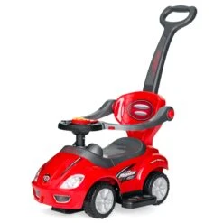 Best Choice Products 3-in-1 Kids Push Car W/ Handle And Horn