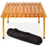 Best Choice Products Foldable Indoor Outdoor Wooden Table W/ Carrying Case - 28x28in