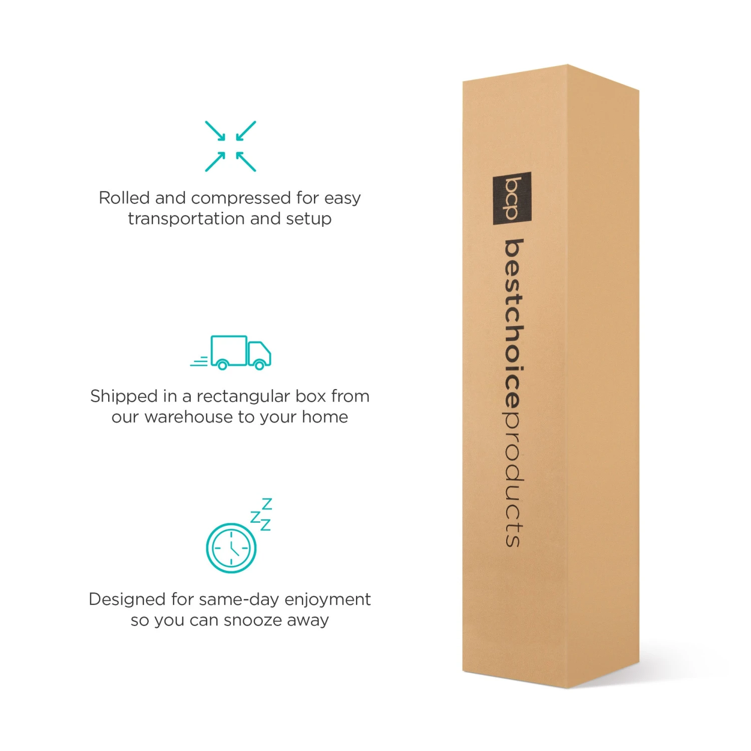 Best Choice Products 10in Dual Layered Mattress W/ Gel Memory Foam - Image 6