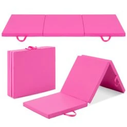 Best Choice Products Tri-Fold Exercise Fitness Workout Gym Floor Mat W/ Handles
