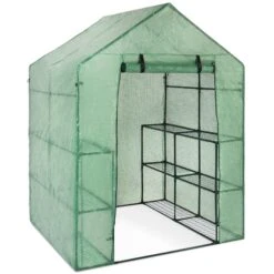 Best Choice Products 3-Tier 12-Shelf Outdoor Mini Greenhouse - Green