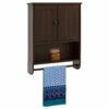 Best Choice Products Bathroom Wall Storage Organization Cabinet W/ Double Doors, Towel Bar
