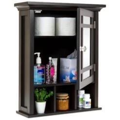 Best Choice Products Bathroom Vanity Mirror Wall Storage Cabinet