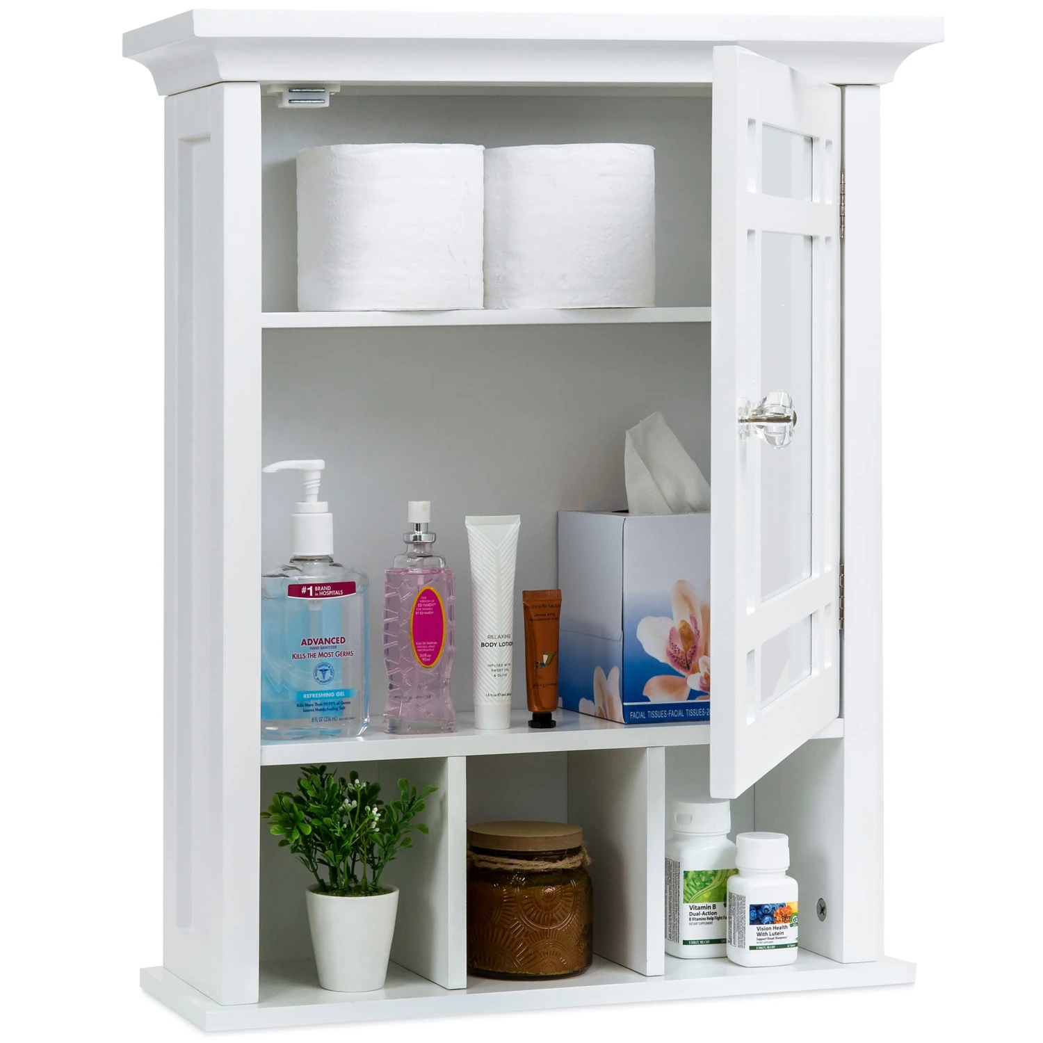 Best Choice Products Bathroom Vanity Mirror Wall Storage Cabinet - Image 7