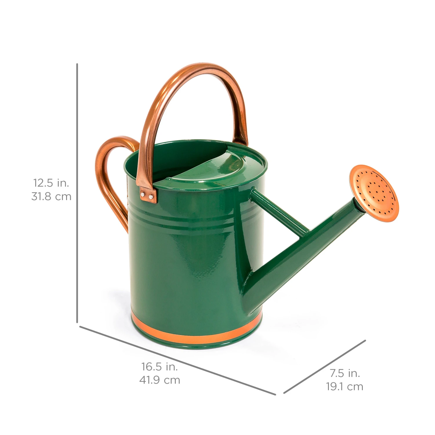 Best Choice Products 1-Gallon Galvanized Steel Watering Can W/ O-Ring, Top Handle - Image 7