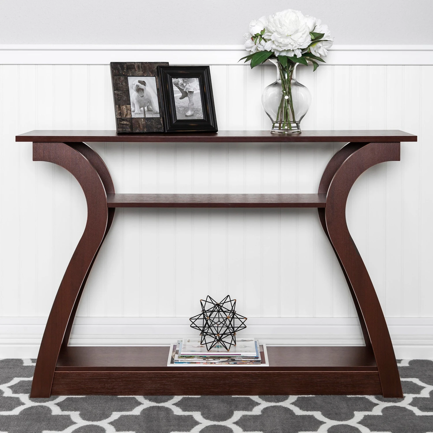 Best Choice Products 47in 3-Shelf Entryway Display Console Accent Table - Image 2