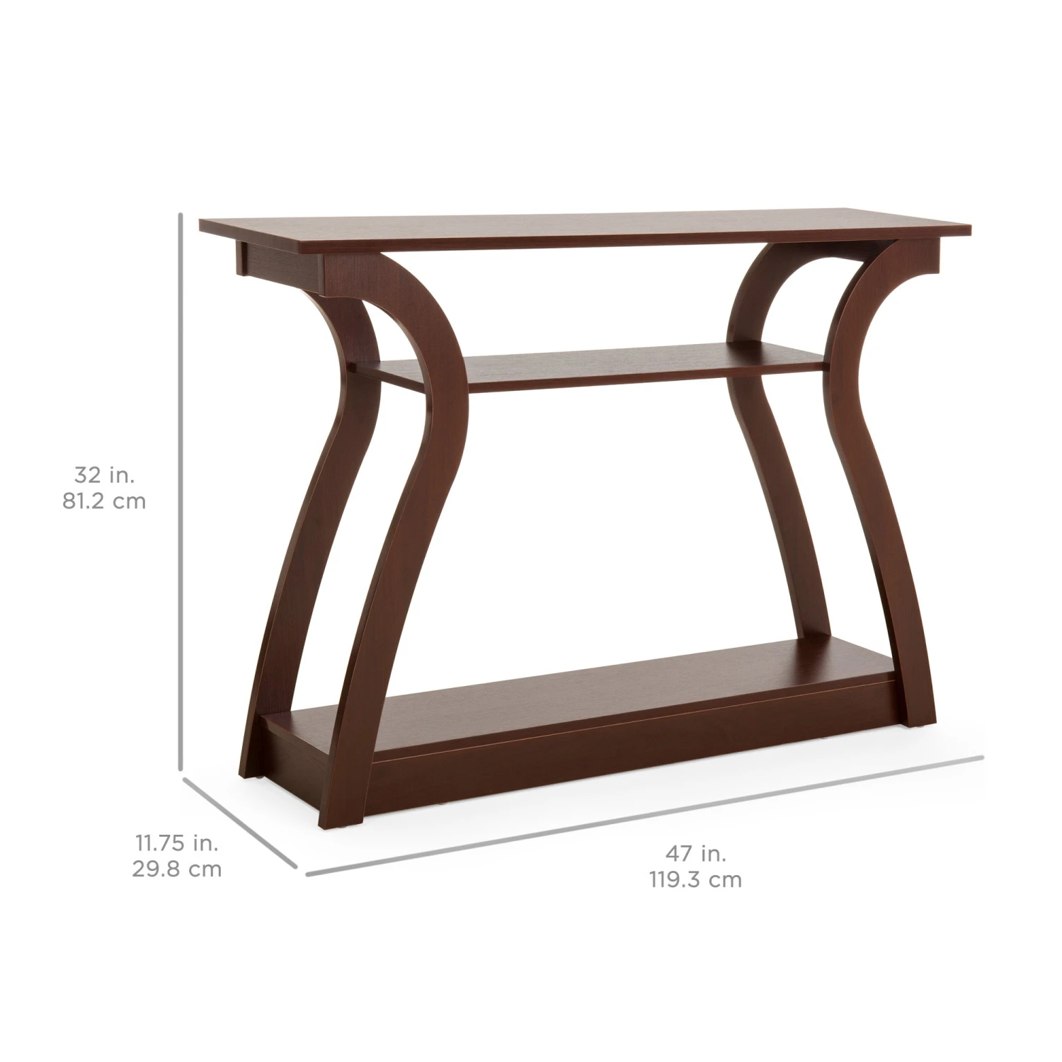 Best Choice Products 47in 3-Shelf Entryway Display Console Accent Table - Image 6