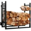 Best Choice Products Steel Firewood Log Storage Rack & Tool Set W/ Kindling Holder - 34.25in