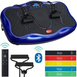 Best Choice Products Vibration Plate Platform, Full Body Exercise Machine W/ 5 Resistance Bands