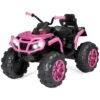 Best Choice Products 12V Kids Ride-On 4-Wheeler Quad ATV Car W/ 3.7mph Max, Bluetooth, Headlights