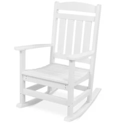 Best Choice Products All-Weather Indoor Outdoor Porch Rocking Chair W/ 300lb Weight Capacity