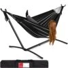 Best Choice Products 2-Person Brazilian-Style Double Hammock W/ Carrying Bag And Steel Stand