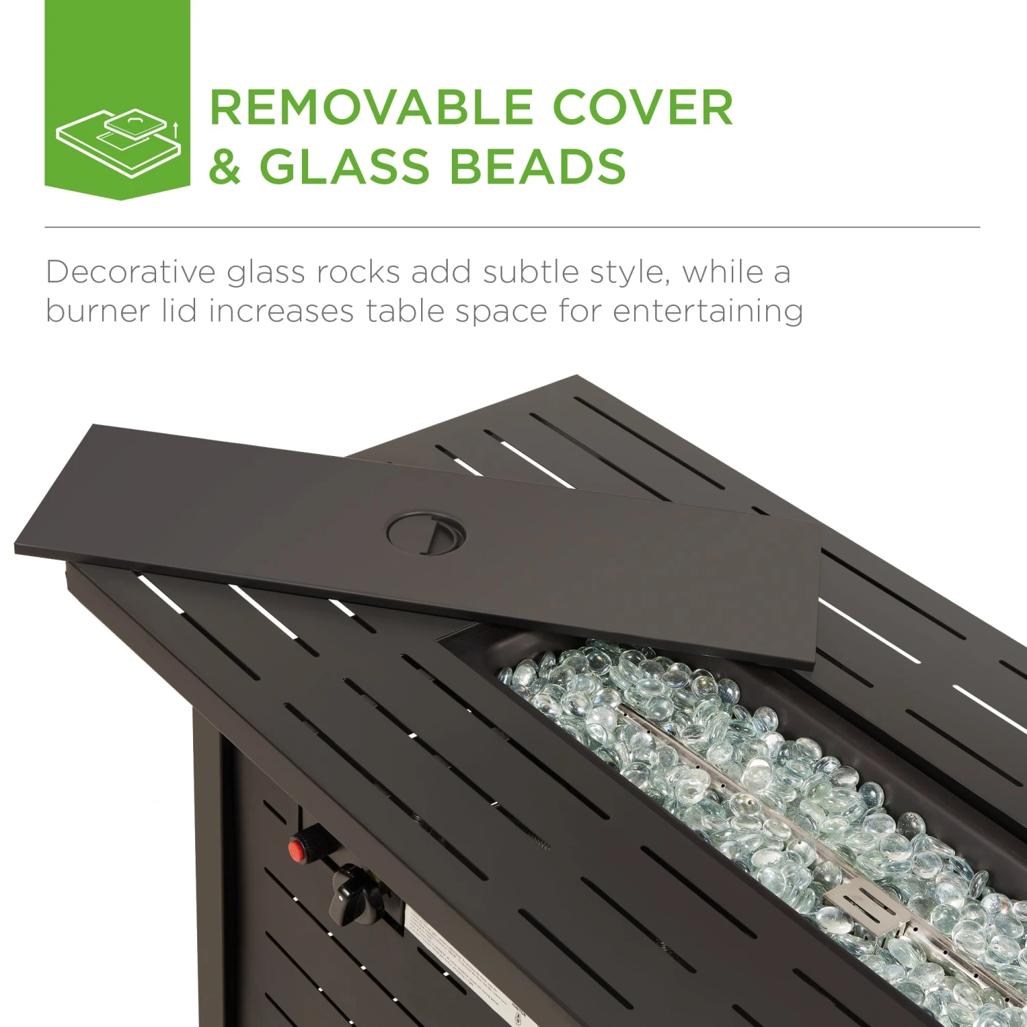 Best Choice Products 50,000 BTU Steel Propane Gas Fire Pit W/ Auto Ignition - 42in - Image 11