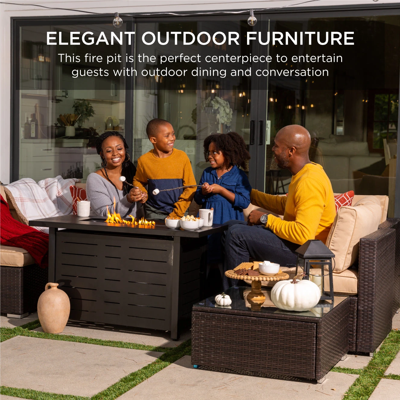 Best Choice Products 50,000 BTU Steel Propane Gas Fire Pit W/ Auto Ignition - 42in - Image 13