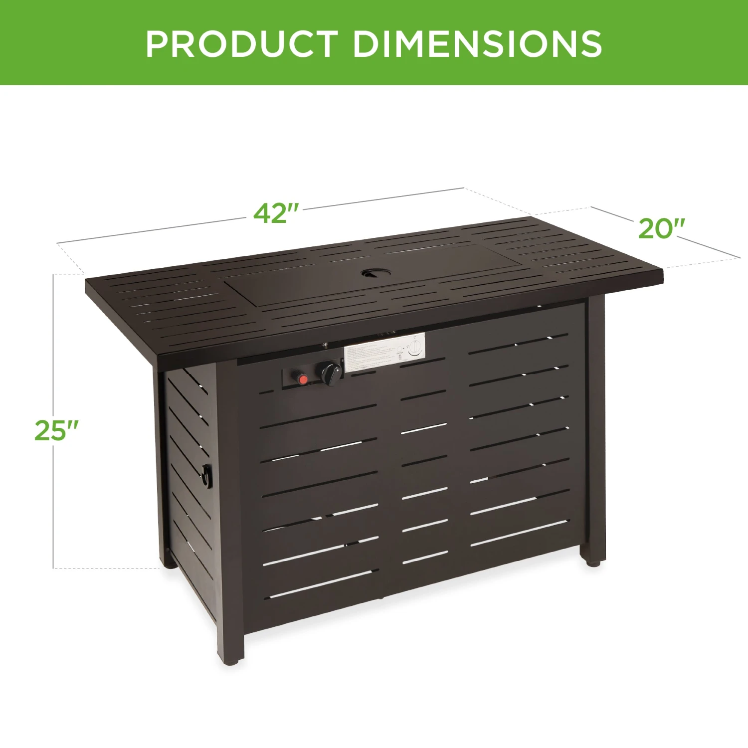 Best Choice Products 50,000 BTU Steel Propane Gas Fire Pit W/ Auto Ignition - 42in - Image 14