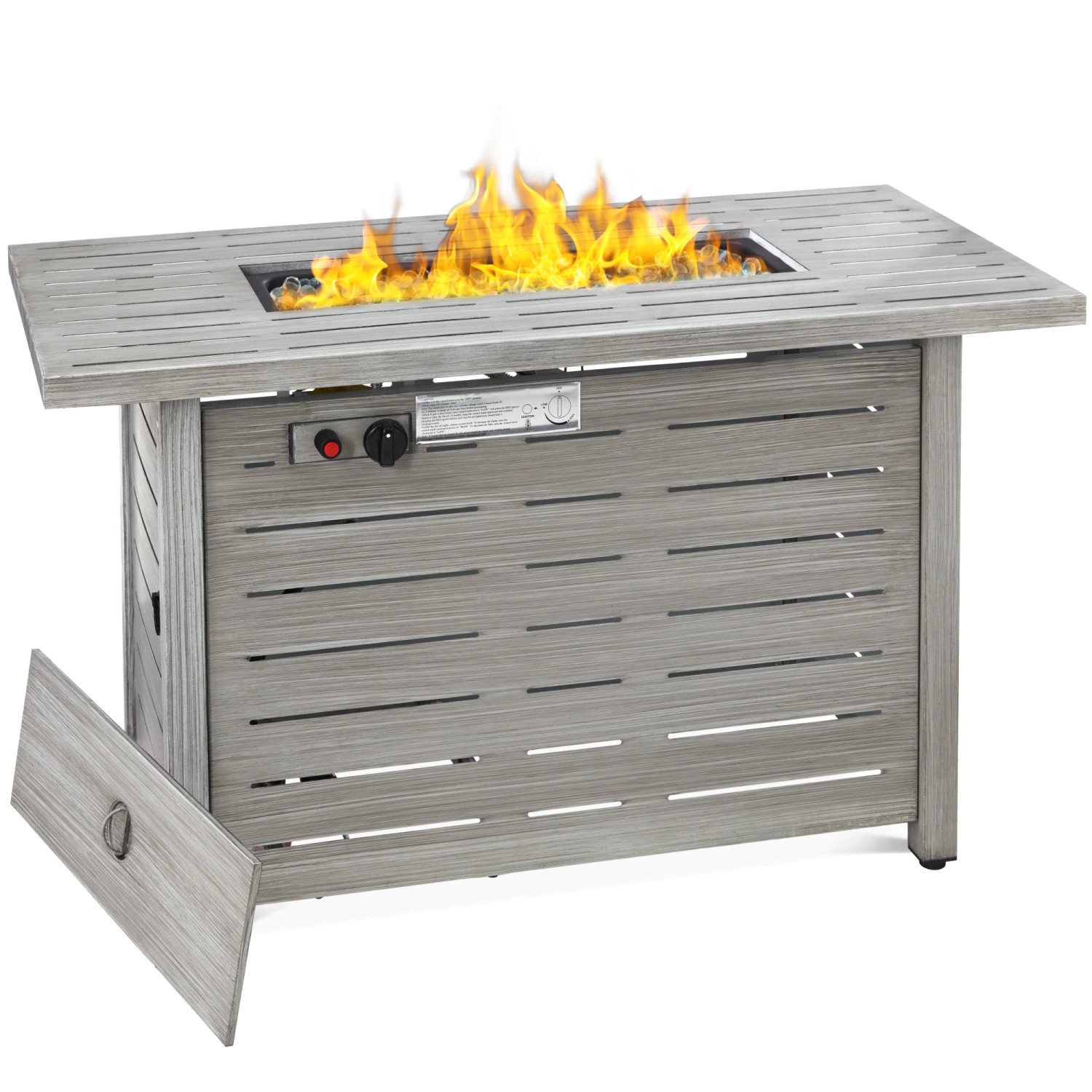 Best Choice Products 50,000 BTU Steel Propane Gas Fire Pit W/ Auto Ignition - 42in
