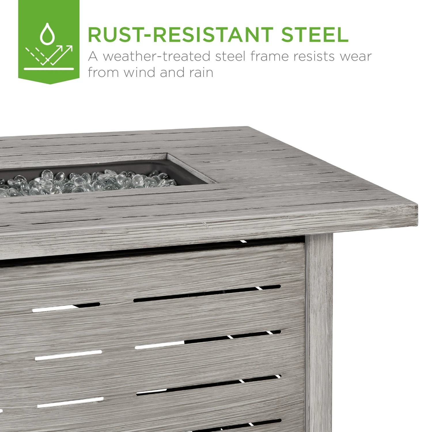 Best Choice Products 50,000 BTU Steel Propane Gas Fire Pit W/ Auto Ignition - 42in - Image 3