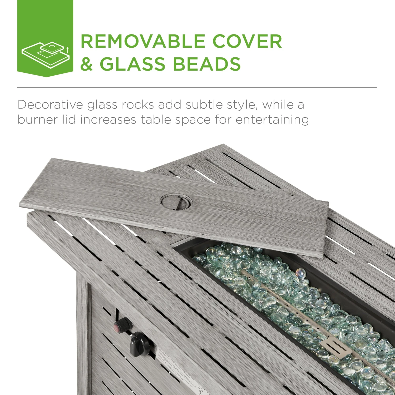 Best Choice Products 50,000 BTU Steel Propane Gas Fire Pit W/ Auto Ignition - 42in - Image 4