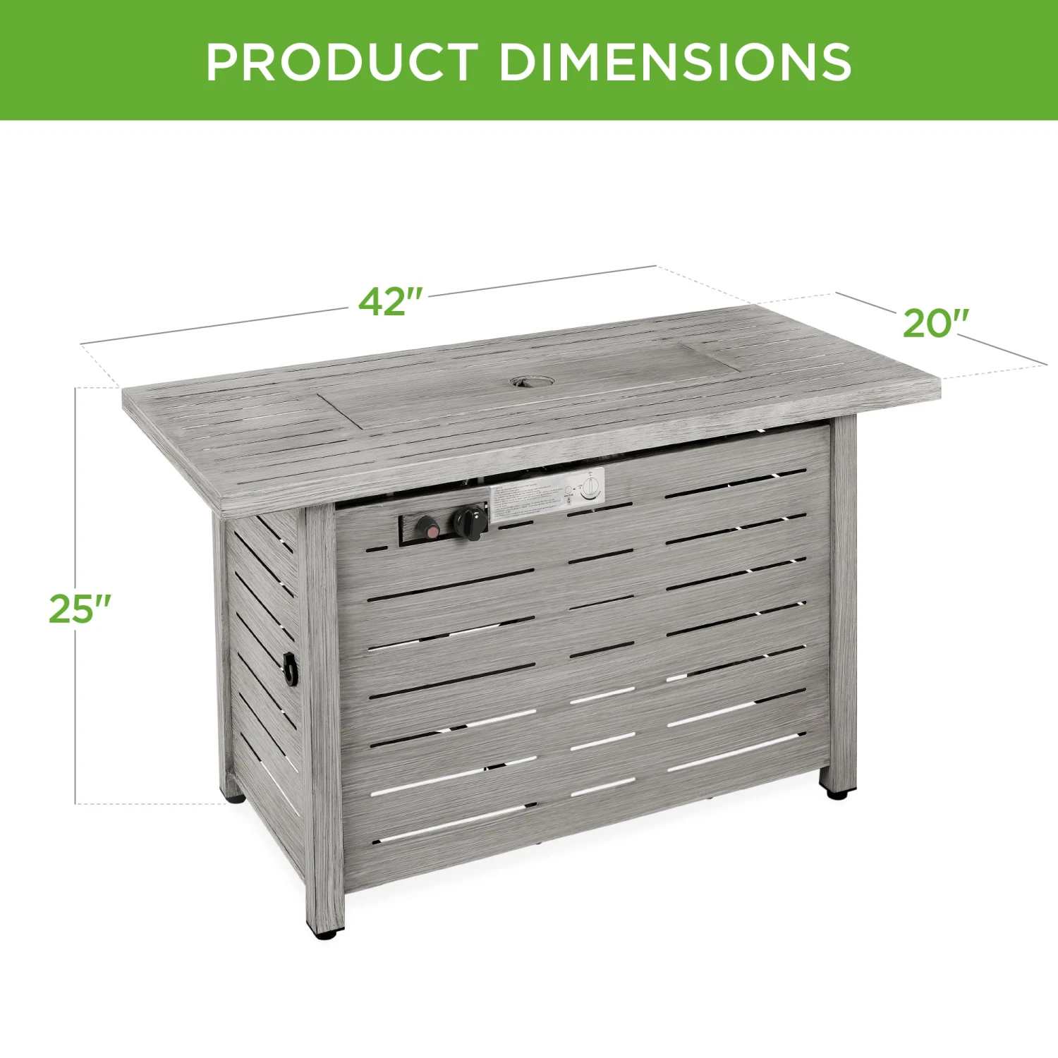 Best Choice Products 50,000 BTU Steel Propane Gas Fire Pit W/ Auto Ignition - 42in - Image 7