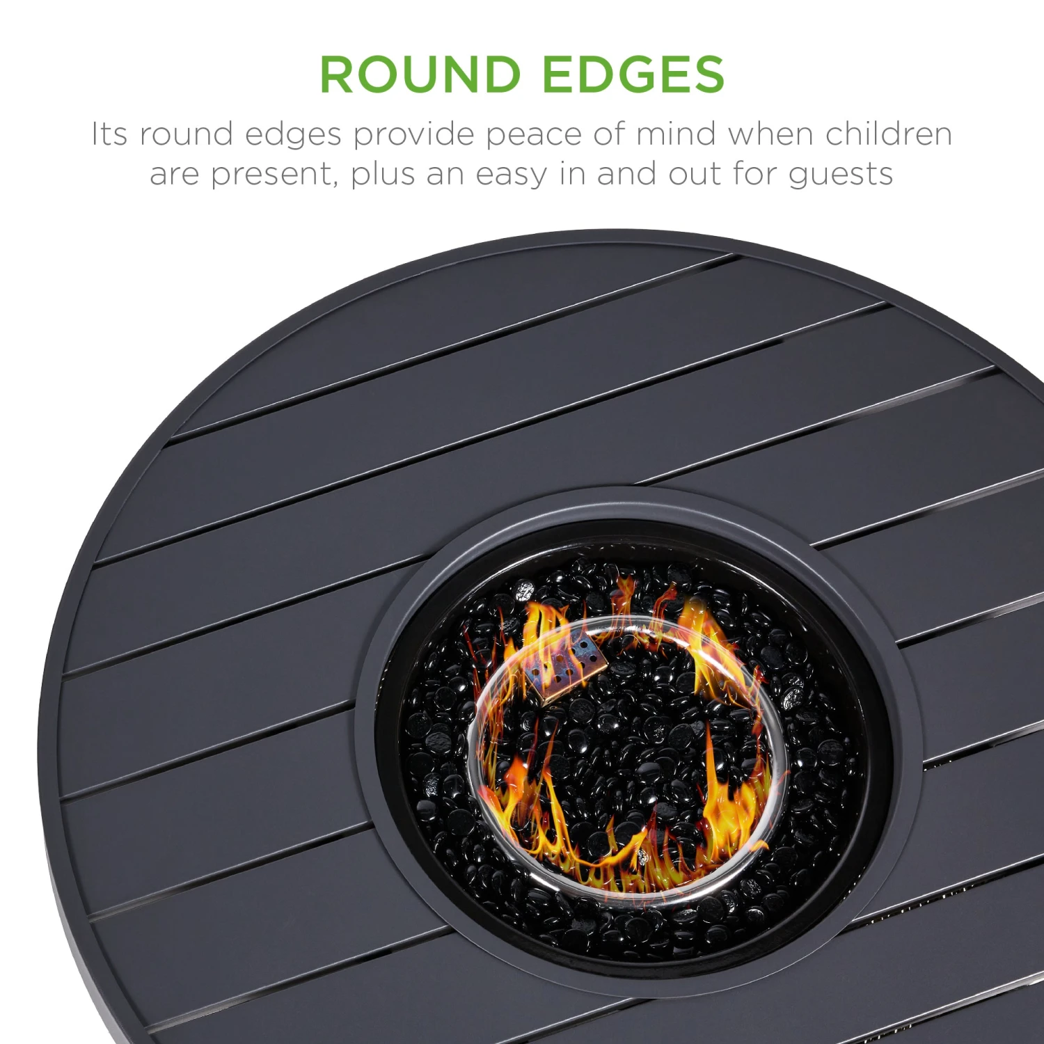 Best Choice Products Round Fire Pit Table, 50,000 BTU Outdoor Wicker Firepit W/ Cover - 32in - Image 2