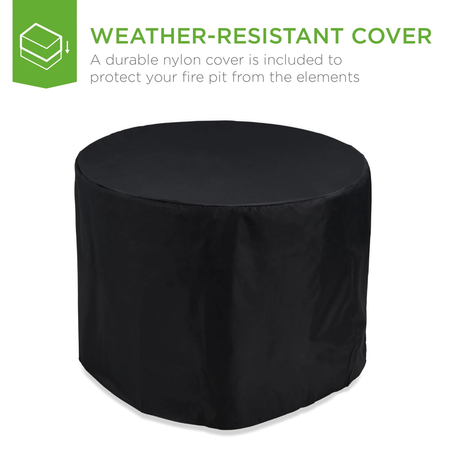 Best Choice Products Round Fire Pit Table, 50,000 BTU Outdoor Wicker Firepit W/ Cover - 32in - Image 6