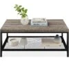 Best Choice Products 2-Tier Modern Coffee Table Industrial Rectangular Accent W/ Shelf - 44in