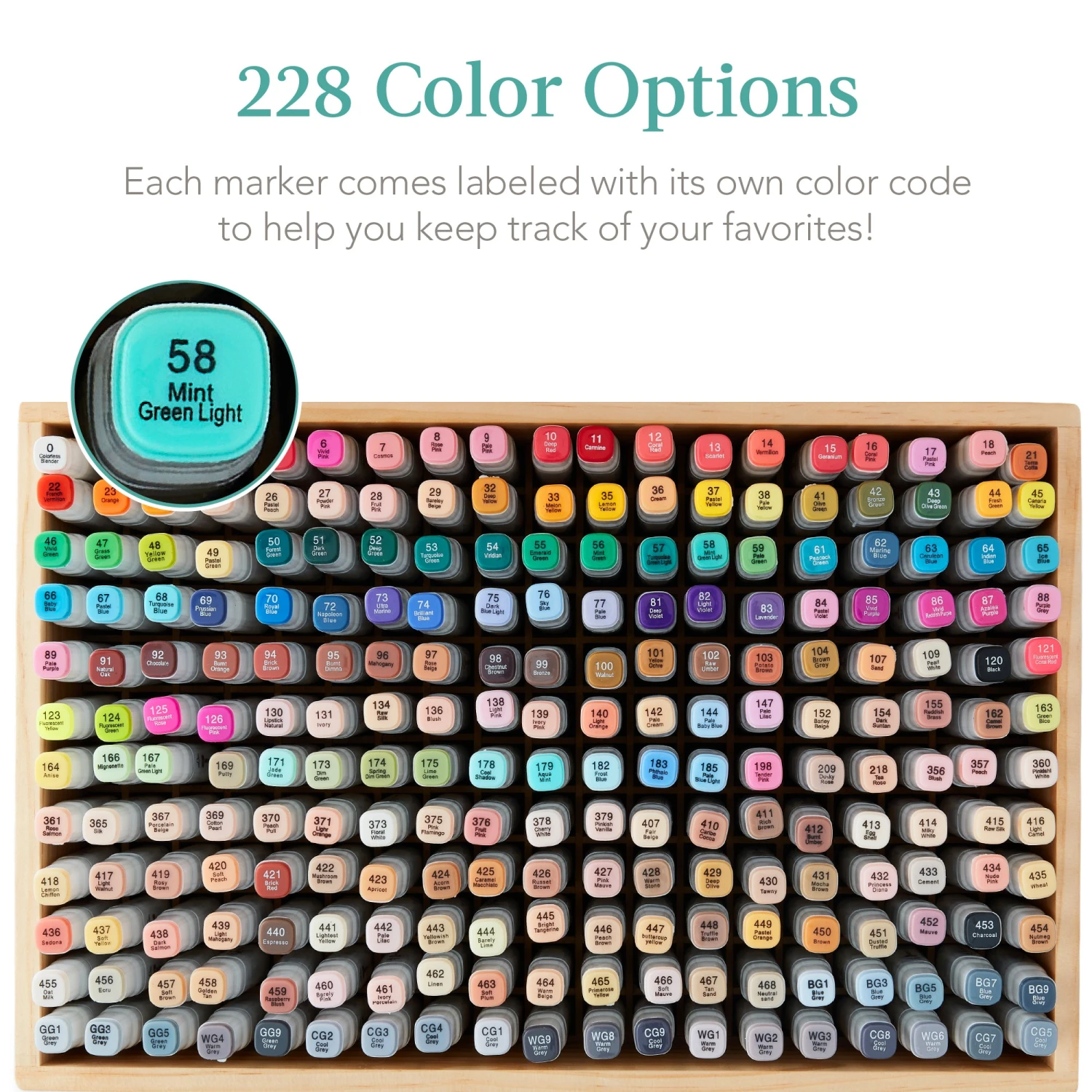 Best Choice Products Alcohol-Based Marker Pen Kit W/ Brush & Chisel Tip, Carrying Case - 228ct - Image 5