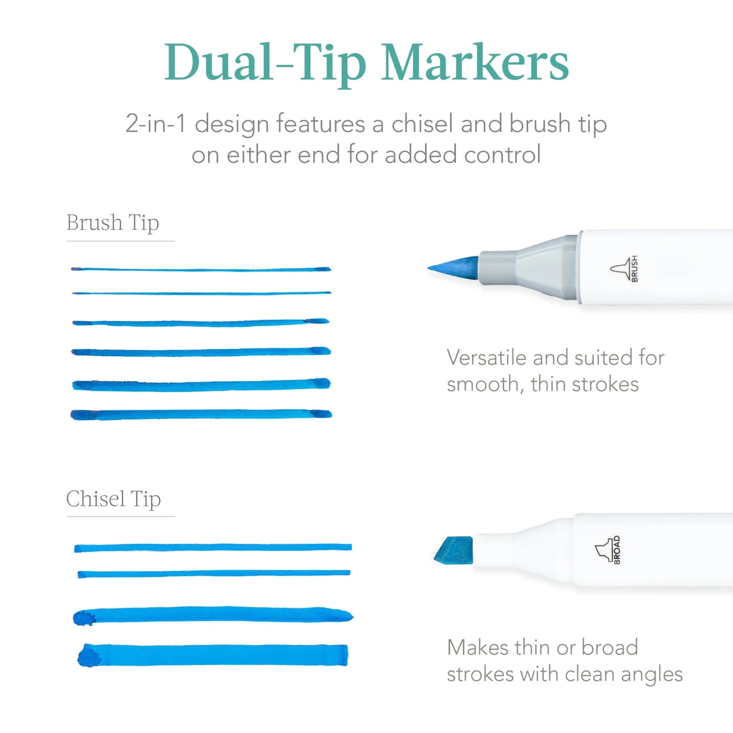 Best Choice Products Alcohol-Based Marker Pen Kit W/ Brush & Chisel Tip, Carrying Case - 228ct - Image 10