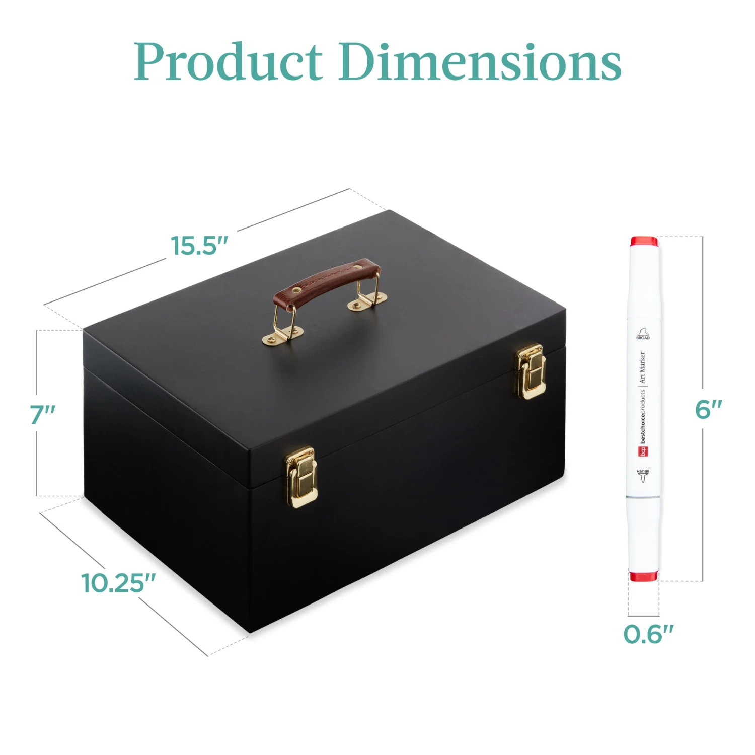 Best Choice Products Alcohol-Based Marker Pen Kit W/ Brush & Chisel Tip, Carrying Case - 228ct - Image 14