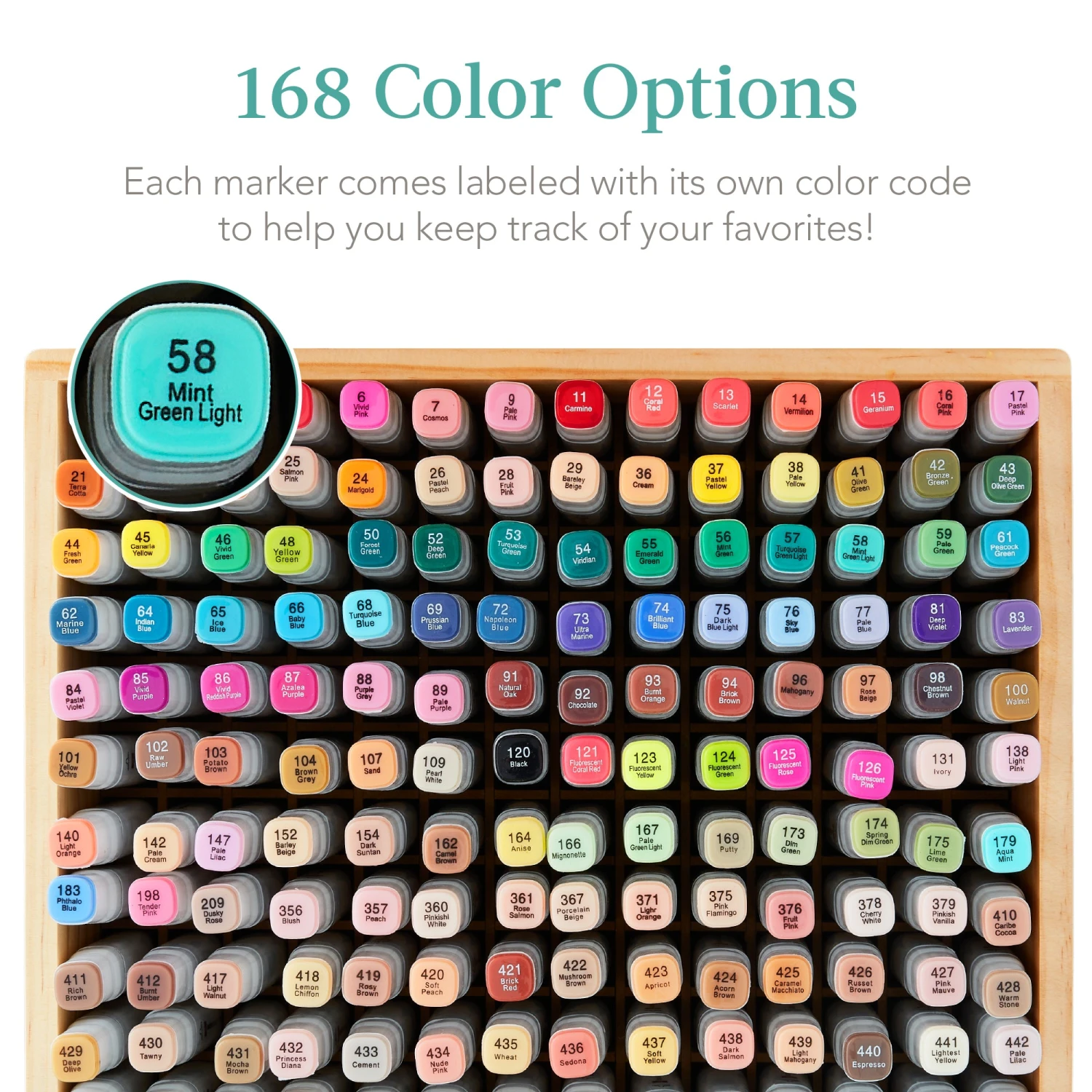 Best Choice Products Alcohol-Based Marker Pen Kit W/ Brush & Chisel Tip, Carrying Case - 168ct - Image 19