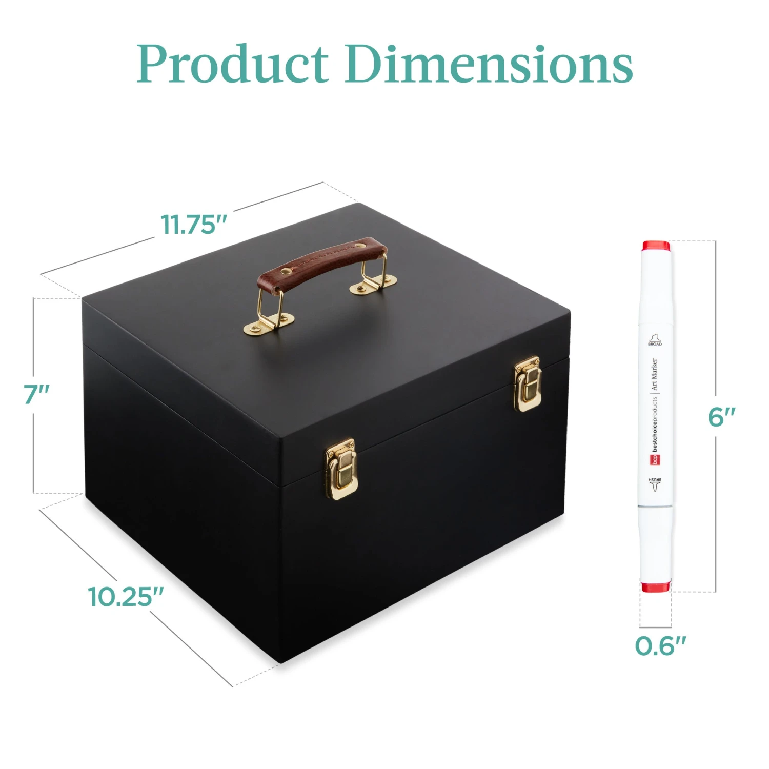 Best Choice Products Alcohol-Based Marker Pen Kit W/ Brush & Chisel Tip, Carrying Case - 168ct - Image 7