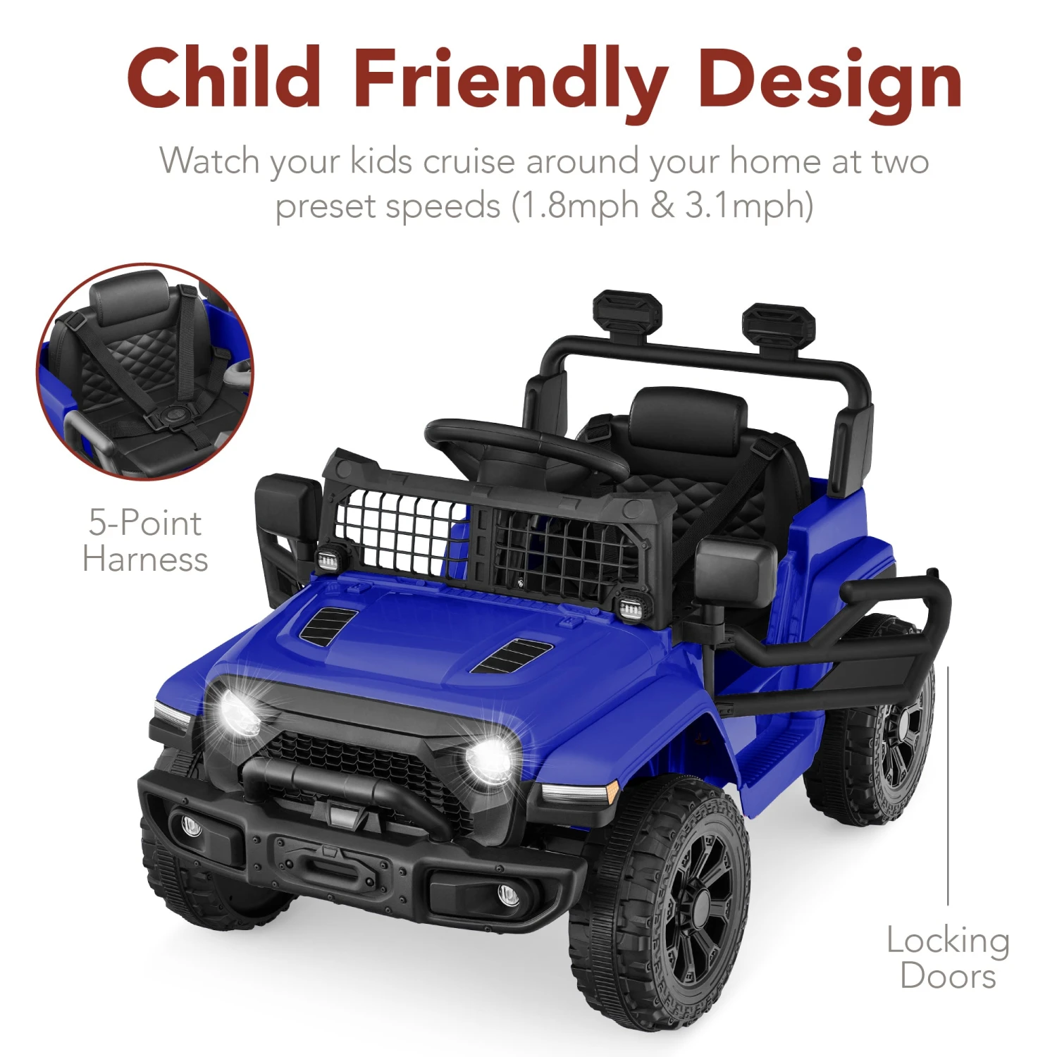 Best Choice Products 6V Kids Ride-On Truck Car W/ Parent Remote Control, 4-Wheel Suspension - Image 12