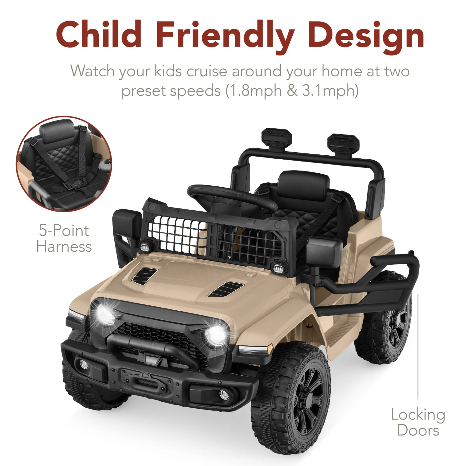 Best Choice Products 6V Kids Ride-On Truck Car W/ Parent Remote Control, 4-Wheel Suspension - Image 19