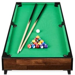 Best Choice Products Tabletop Billiard Set, Pool Arcade Game Table W/ 2 Cues, Storage Bag - 40in